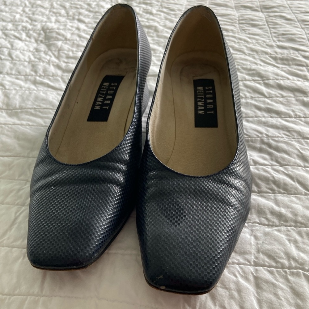 Stuart weitzman blue shoes 6.5b